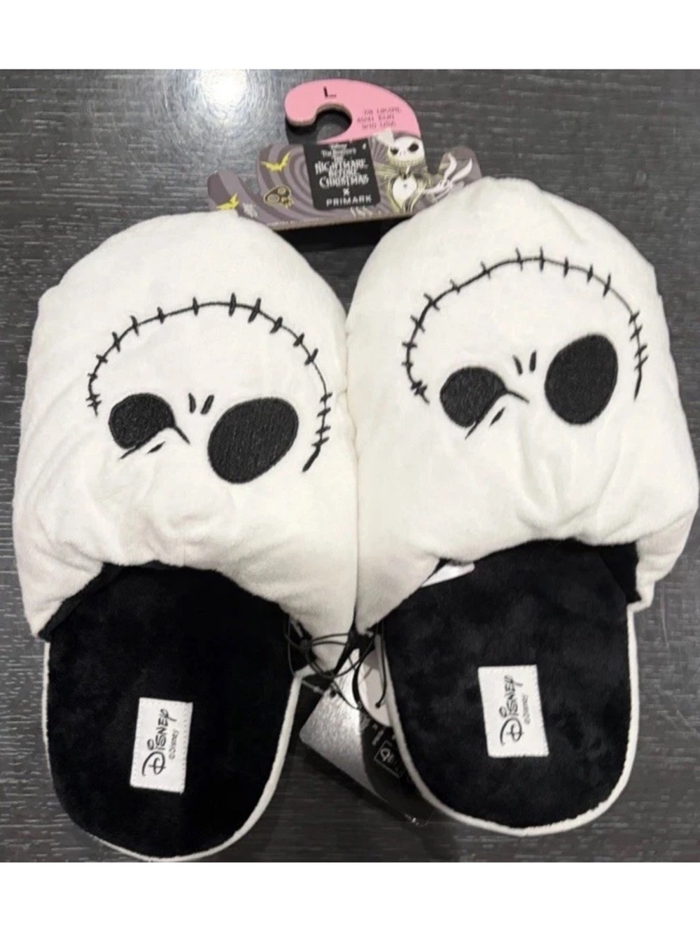 Disney Nightmare Before Christmas Jack Skellington Plush Large 9/10 Slippers